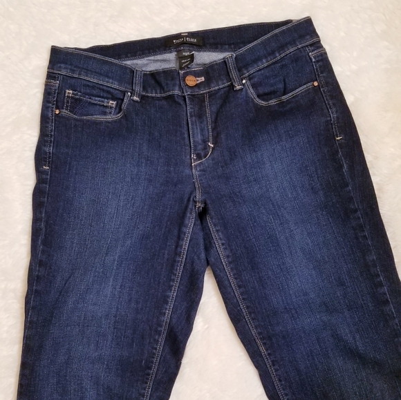 Denim - White House Black Market Noir Crop Leg Jeans